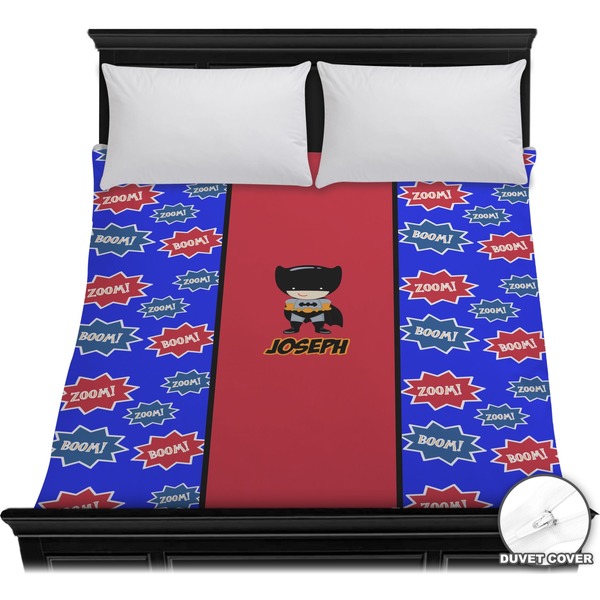 Custom Superhero Duvet Cover - Full / Queen (Personalized)