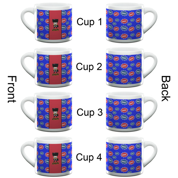 Superhero Espresso Cup - 6oz (Double Shot Set of 4) APPROVAL