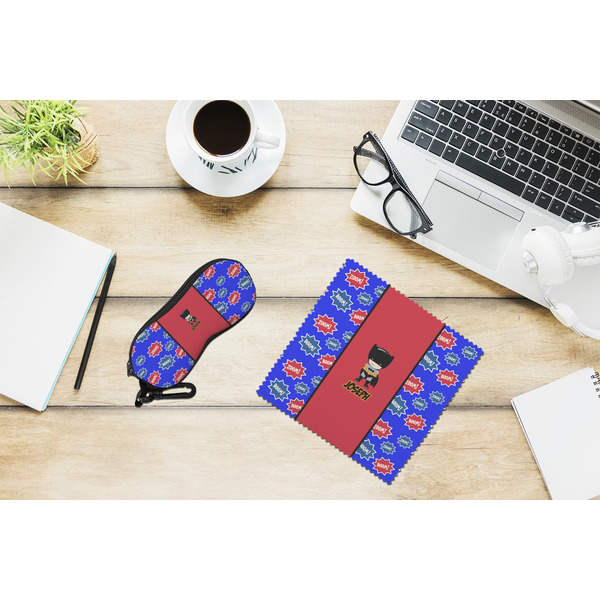 Superhero Eyeglass Case and Cloth Set - LIFESTYLE