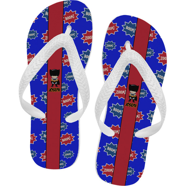 Custom Superhero Flip Flops - XSmall (Personalized)