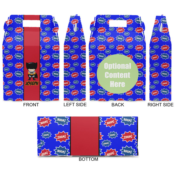 Superhero Gable Favor Box - Approval