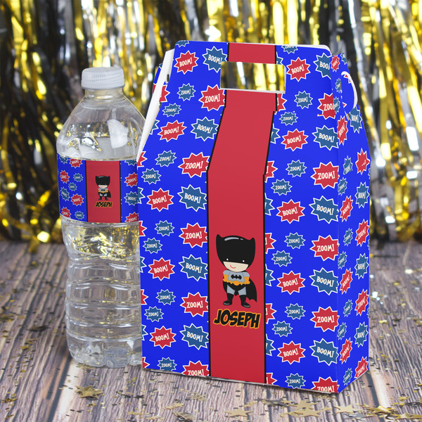 Superhero Gable Favor Box - In Context