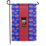 Superhero Small Garden Flag - Double Sided w/ Name or Text