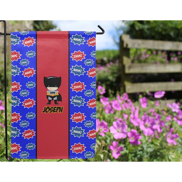 Superhero Garden Flag - Outside In Flowers