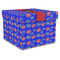 Superhero Gift Boxes with Lid - Canvas Wrapped - X-Large - Front/Main