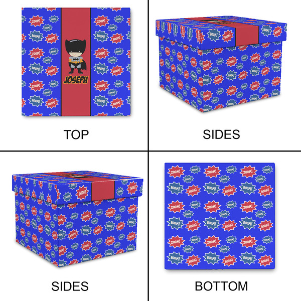 Superhero Gift Boxes with Lid - Canvas Wrapped - XX-Large - Approval