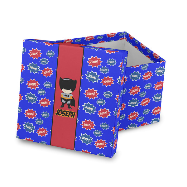 Custom Superhero Gift Box with Lid - Canvas Wrapped (Personalized)