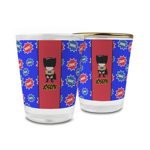 Custom Superhero Glass Shot Glass - 1.5 oz (Personalized)