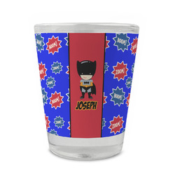 Superhero Glass Shot Glass - 1.5 oz - Set of 4 (Personalized)