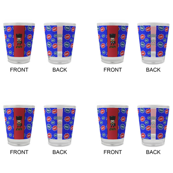 Superhero Glass Shot Glass - Standard - Set of 4 - APPROVAL