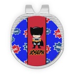 Superhero Golf Ball Marker - Hat Clip - Silver