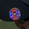 Superhero Golf Ball Marker Hat Clip - Gold - On Hat