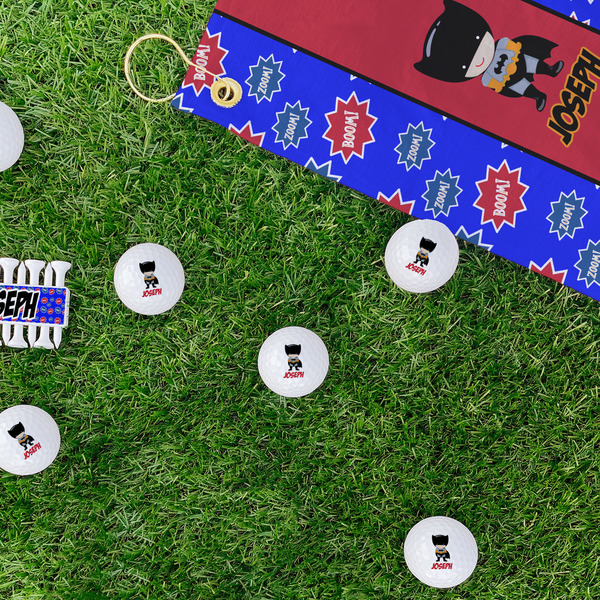 Superhero Golf Balls - Generic - Set of 12 - LIFESTYLE