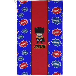 Superhero Golf Towel - Poly-Cotton Blend - Small w/ Name or Text