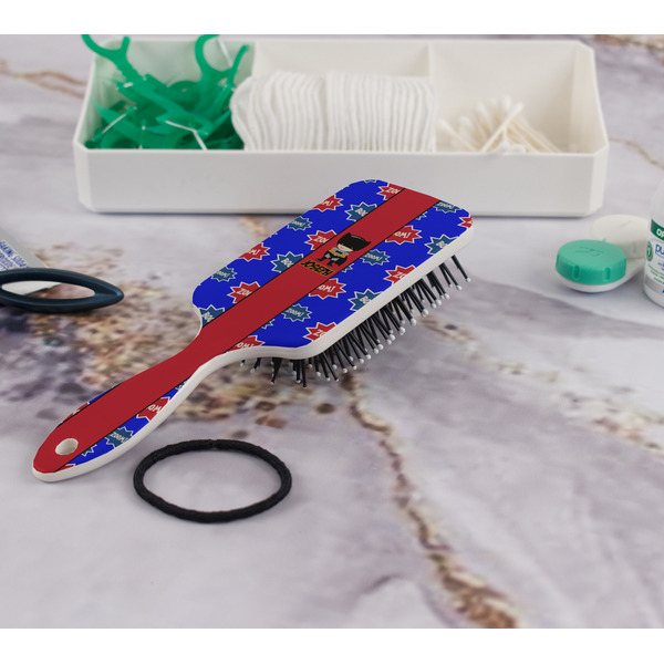 Superhero Hair Brush - In Bathroom