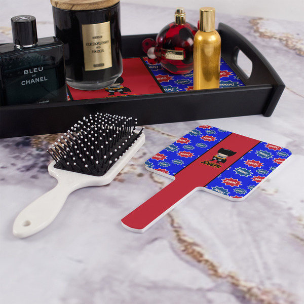 Superhero Hand Mirror - With Hair Brush