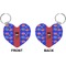 Superhero Heart Keychain (Front + Back)