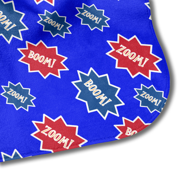 Superhero Hooded Baby Towel- Detail Corner