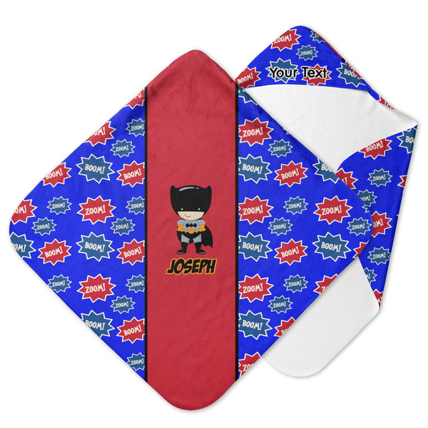 Custom Superhero Hooded Baby Towel (Personalized)