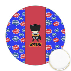 Superhero Printed Cookie Topper - Round (Personalized)