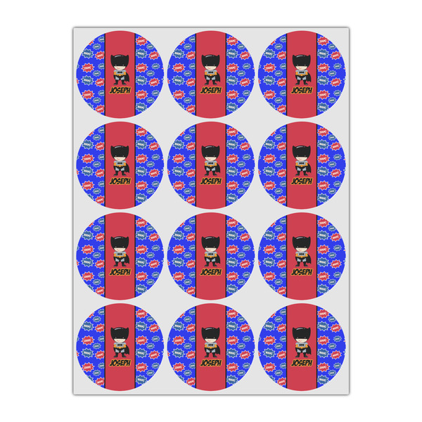 Superhero Icing Circle - Small - Set of 12