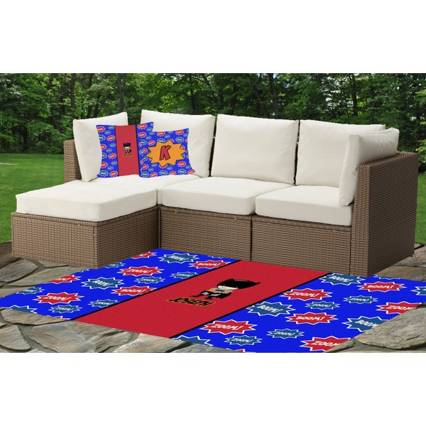 Superhero Outdoor Mat & Cushions