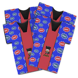 Superhero Jersey Bottle Cooler - Set of 4 (Personalized)