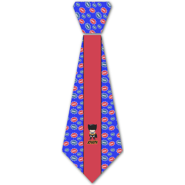 Custom Superhero Iron On Tie - 4 Sizes w/ Name or Text