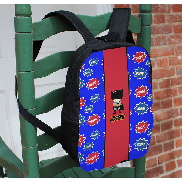 Superhero Kids Backpack - In Context