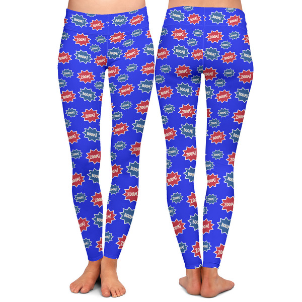 Superhero Ladies Leggings - Front and Back