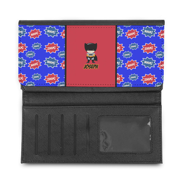 Superhero Ladies Wallet - Half Way Open