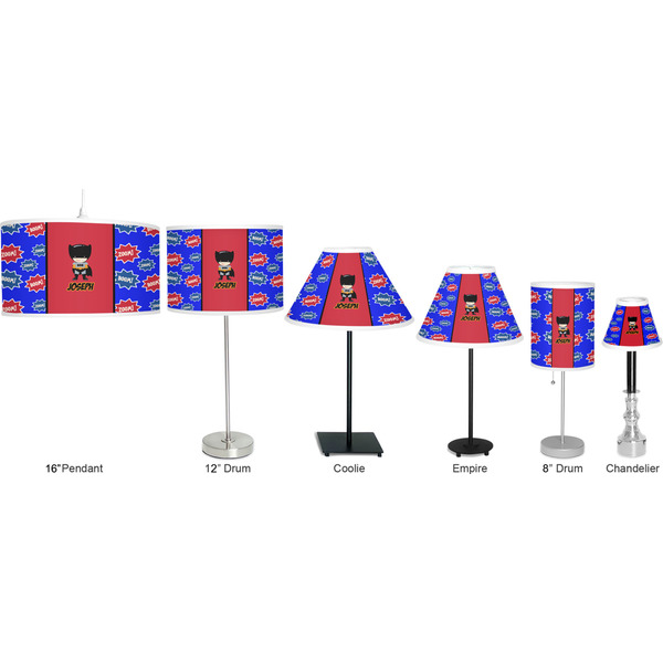 Superhero Lamp Full View Size Comparison