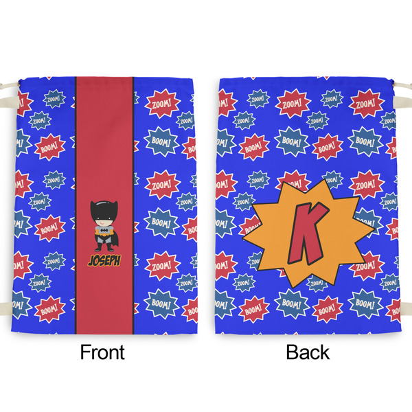 Superhero Large Laundry Bag - Front & Back View