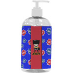 Superhero Plastic Soap / Lotion Dispenser (16 oz - Large - White) (Personalized)