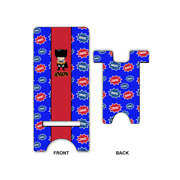 Superhero Large Phone Stand - Front & Back