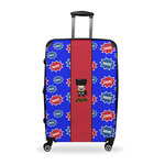 Superhero Suitcase - 28" Large - Checked w/ Name or Text
