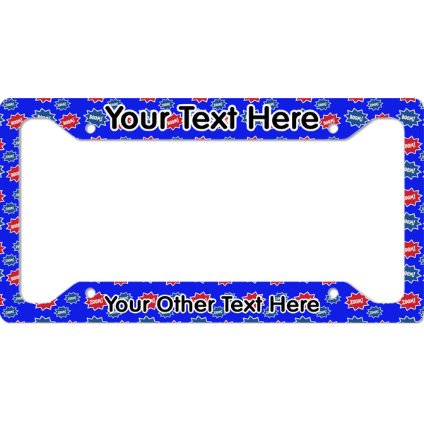 Custom Superhero License Plate Frame (Personalized)