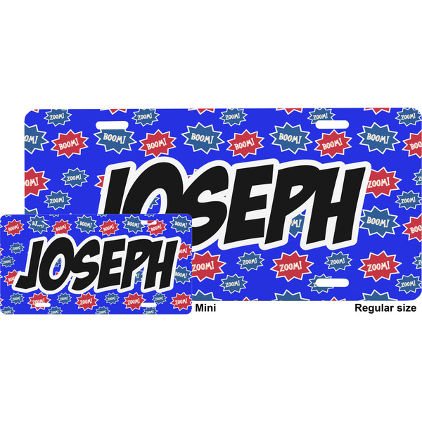 Superhero License Plate (Sizes)