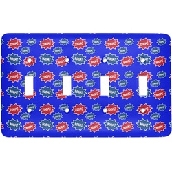 Superhero Light Switch Cover (4 Toggle Plate)