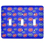 Superhero Light Switch Cover (3 Toggle Plate)