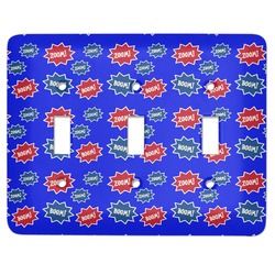 Superhero Light Switch Cover (3 Toggle Plate)