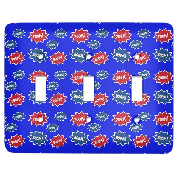 Custom Superhero Light Switch Cover (3 Toggle Plate)