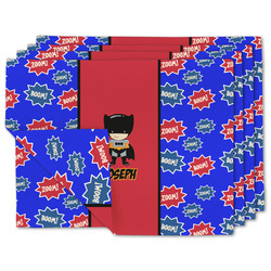 Superhero Linen Placemat w/ Name or Text