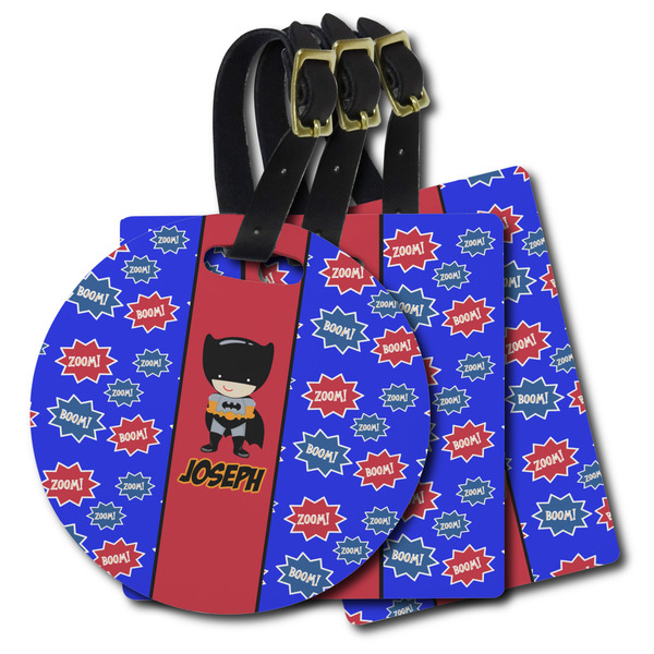 Custom Superhero Plastic Luggage Tag (Personalized)