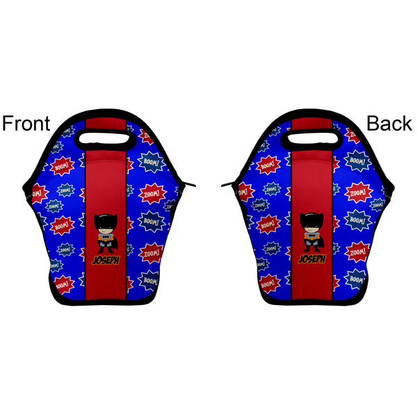 Superhero Lunch Bag - Front and Back