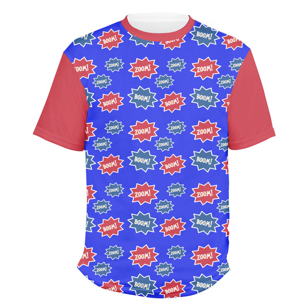 Custom Superhero Men's Crew T-Shirt - X Large