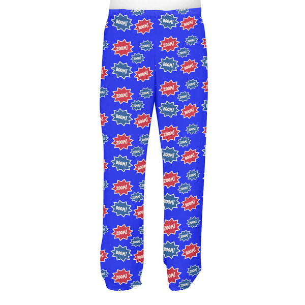 Superhero Men's Pjs Back - on model