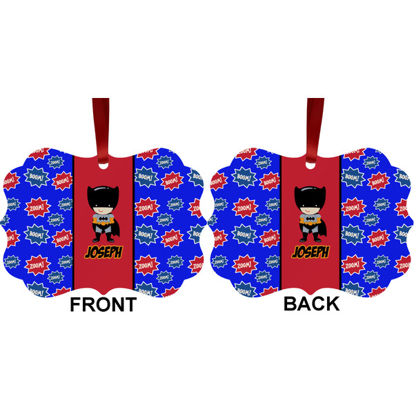 Superhero Metal Benilux Ornament - Front and Back (APPROVAL)