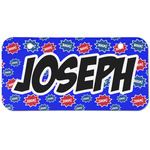 Superhero Mini/Bicycle License Plate (2 Holes) (Personalized)
