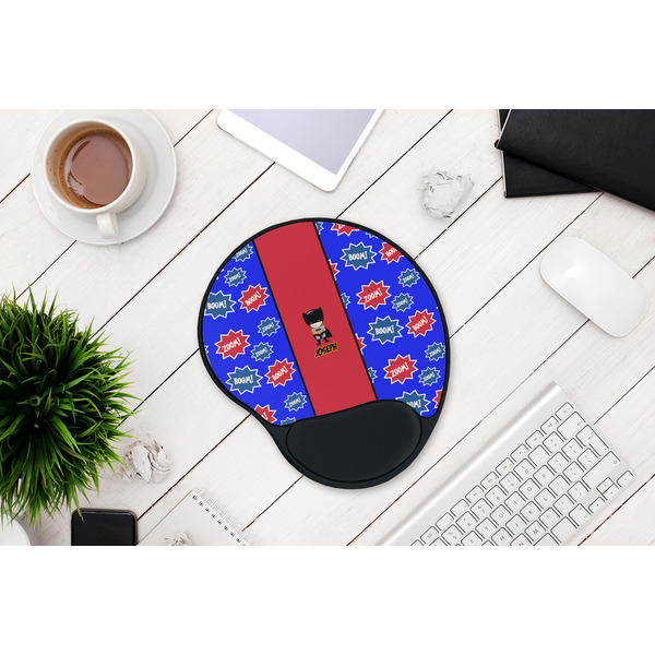 Superhero Mouse Pad with Wrist Rest - LIFESYTLE 1